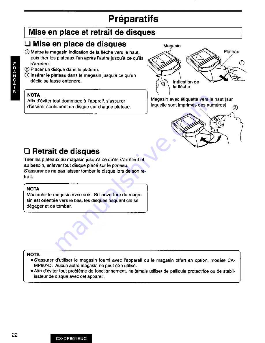 Panasonic CX-DP801 Operating Manual Download Page 22