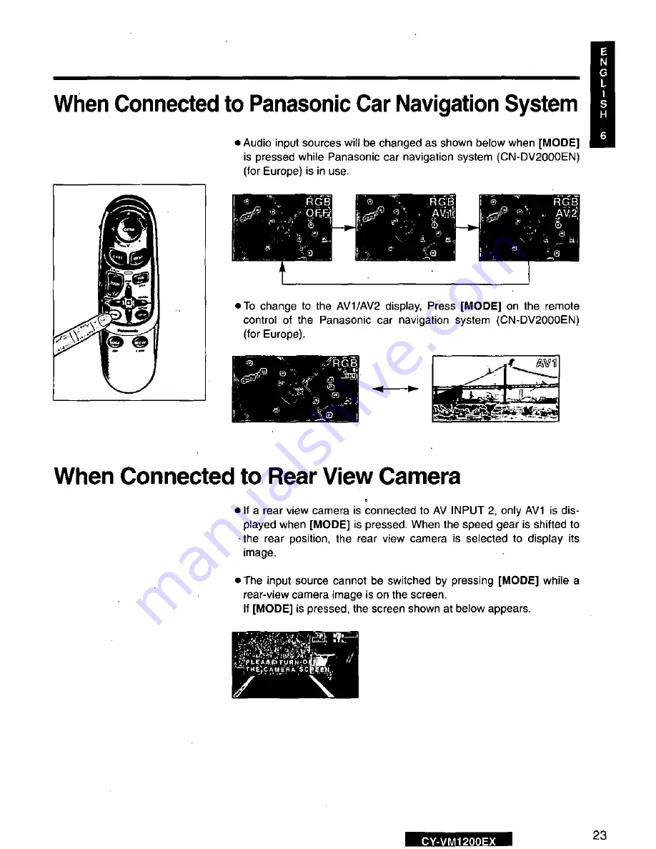 Panasonic CY-VM1200EX Скачать руководство пользователя страница 23