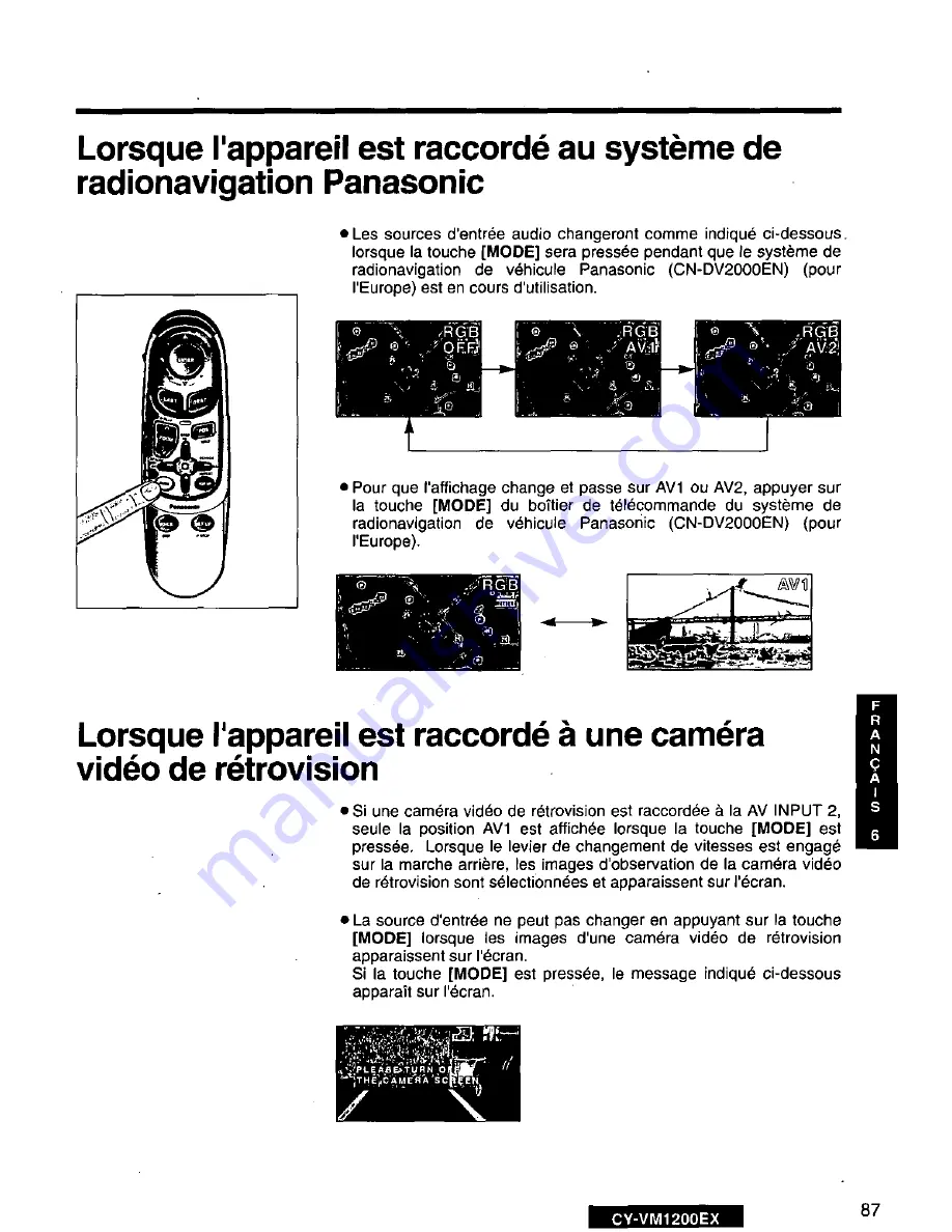 Panasonic CY-VM1200EX Скачать руководство пользователя страница 87