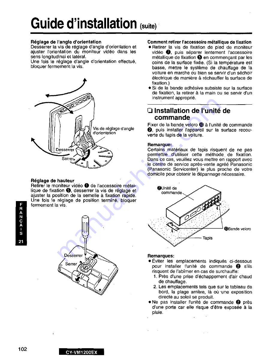 Panasonic CY-VM1200EX User Manual Download Page 102