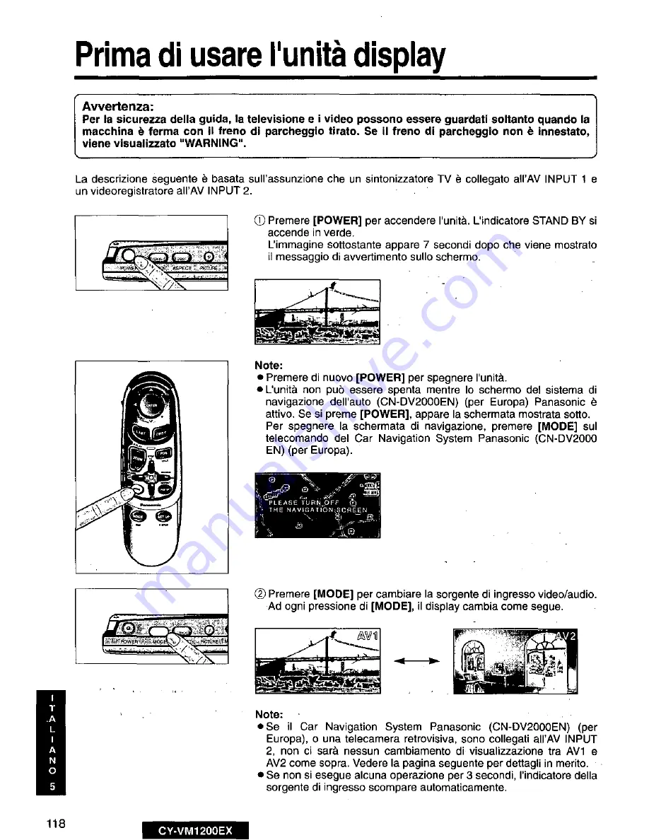 Panasonic CY-VM1200EX Скачать руководство пользователя страница 118