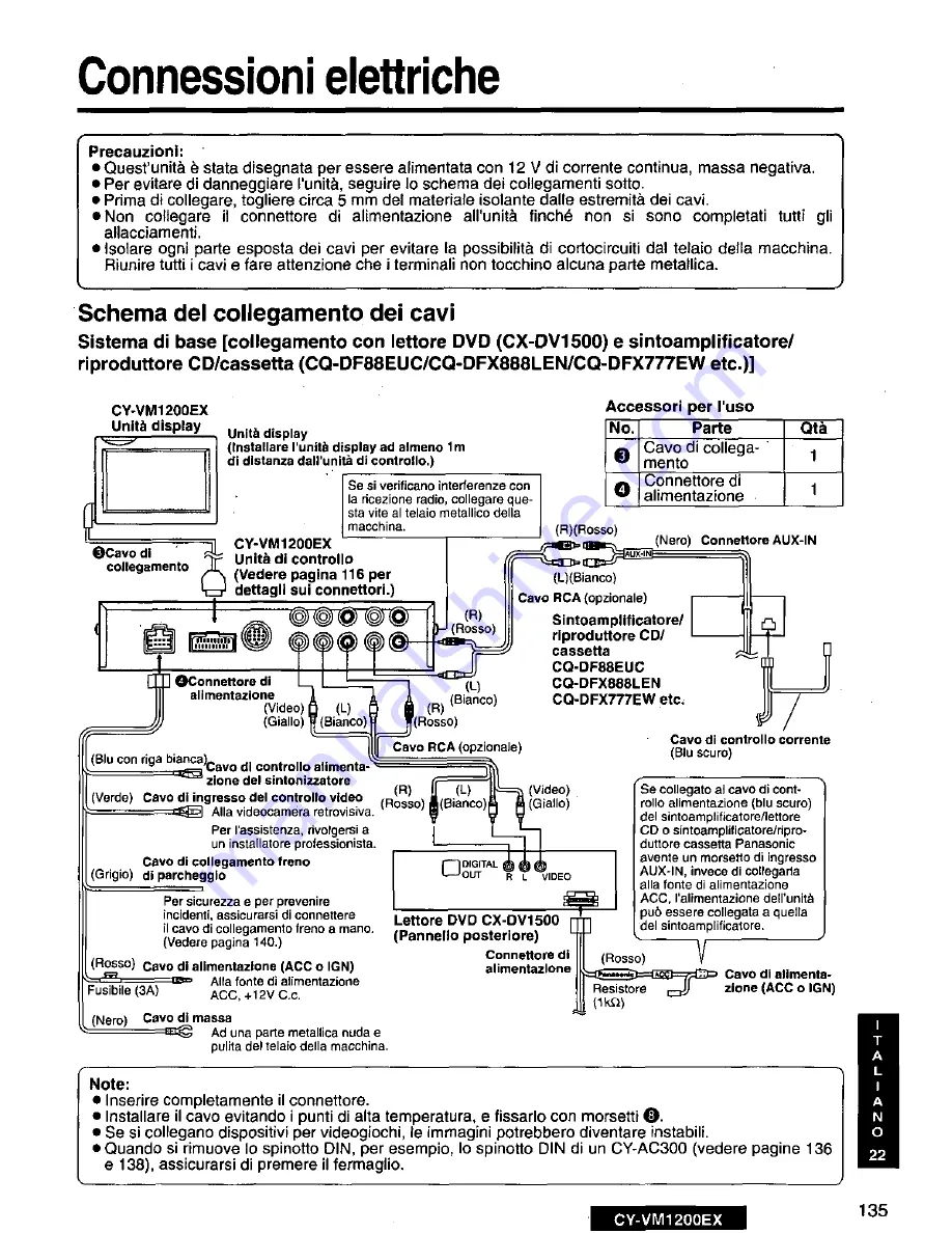 Panasonic CY-VM1200EX User Manual Download Page 135