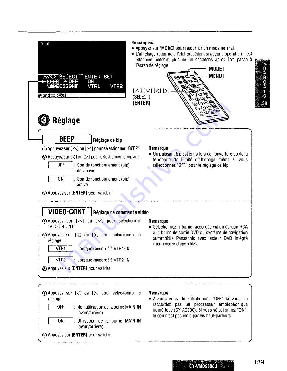 Panasonic CY-VMD9000U Скачать руководство пользователя страница 129