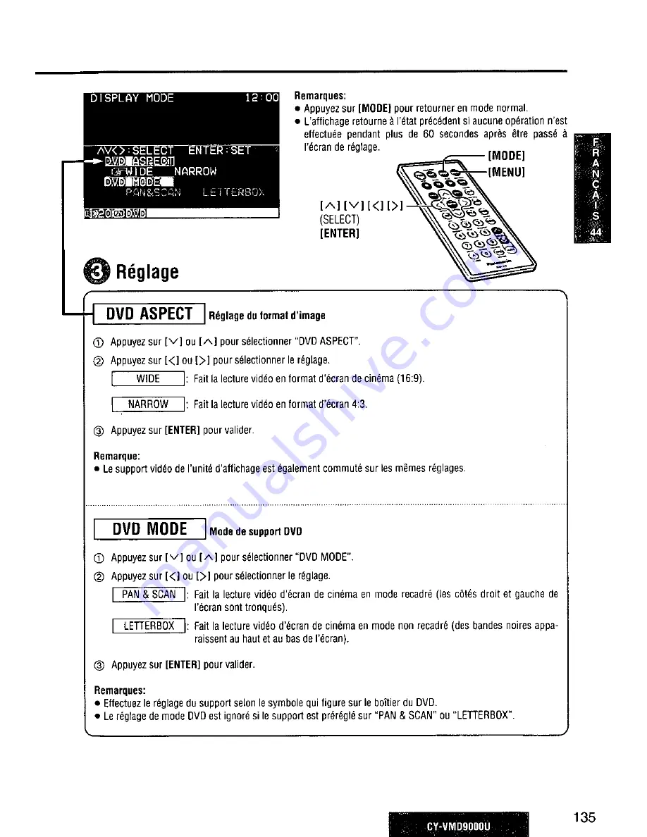 Panasonic CY-VMD9000U Скачать руководство пользователя страница 135