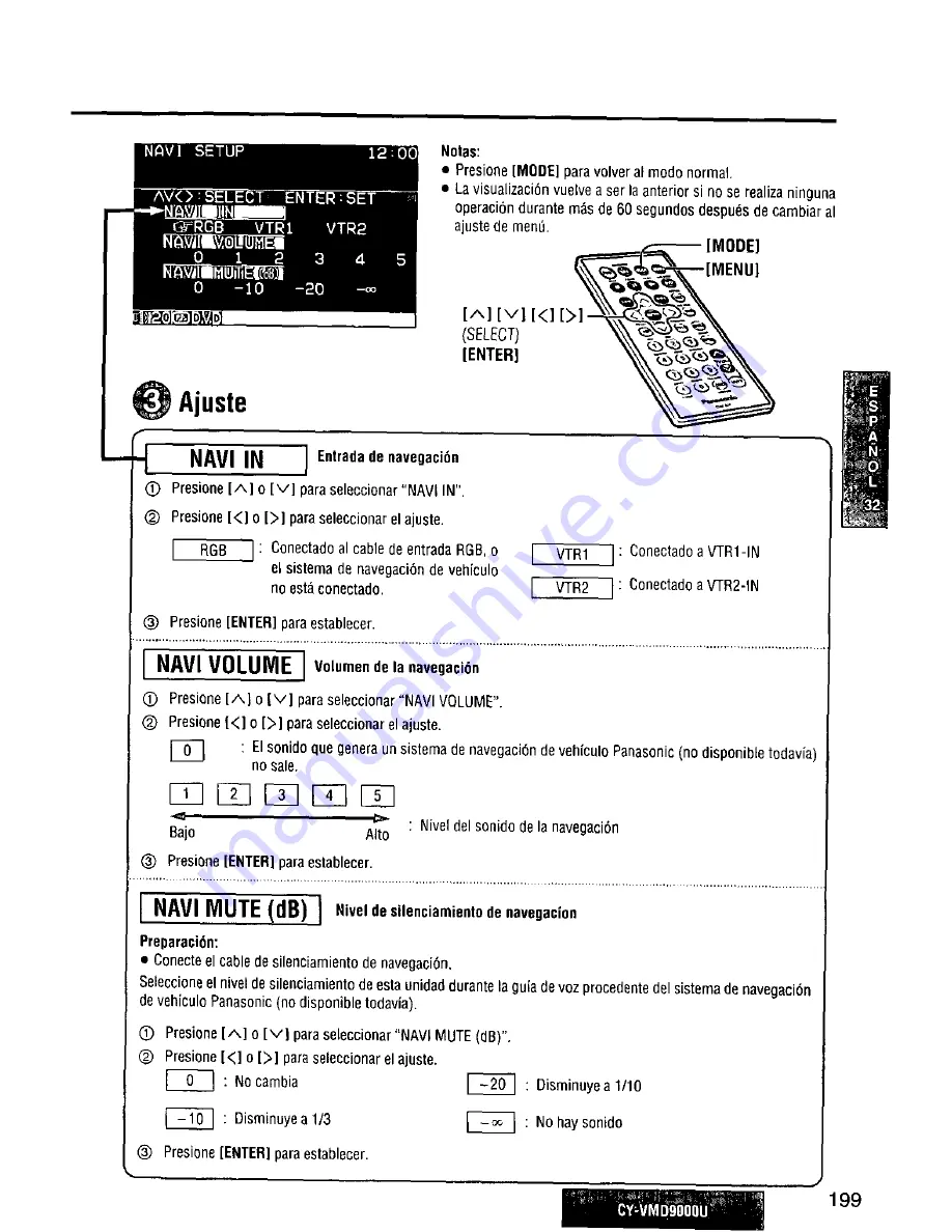 Panasonic CY-VMD9000U Скачать руководство пользователя страница 199