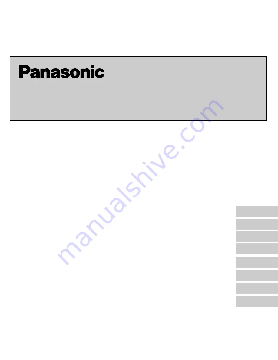 Panasonic CZ-02RT11P Operation Manual Download Page 1