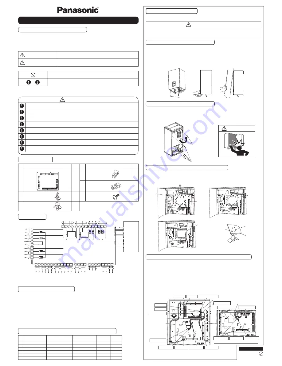 Panasonic CZ-NS4P Installation Manual Download Page 4