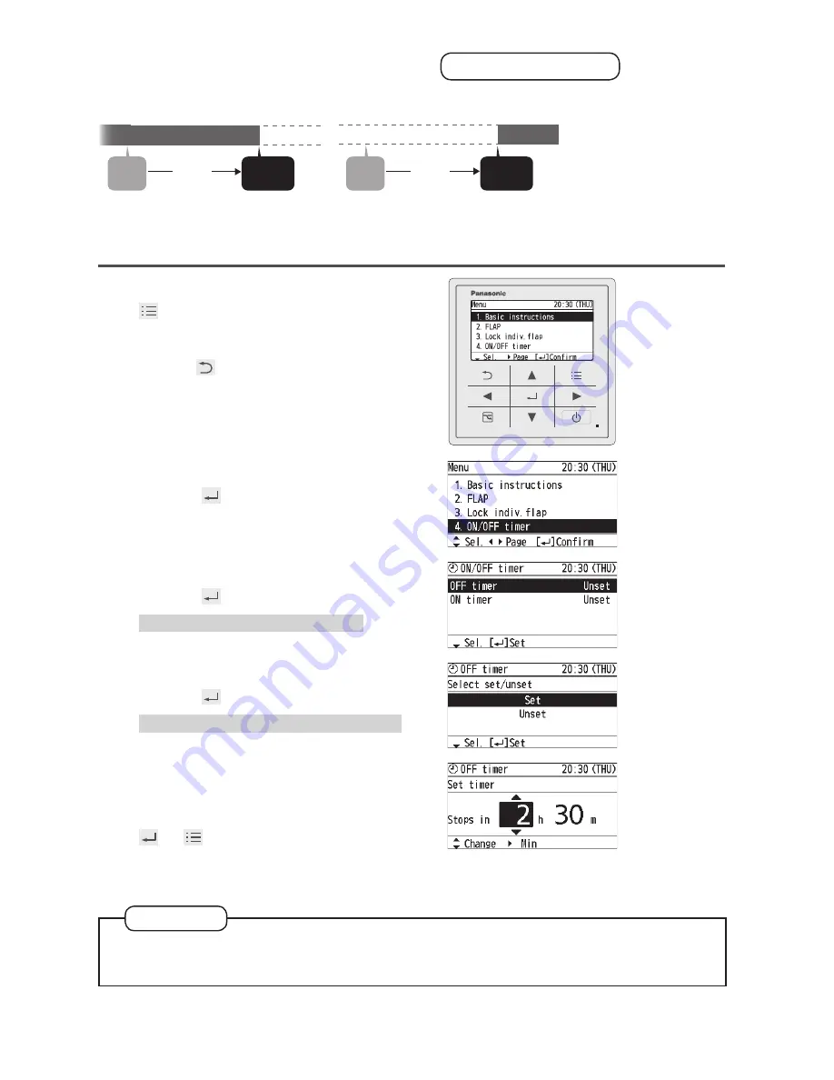 Panasonic CZ-RTC5B Operating Instructions Manual Download Page 14