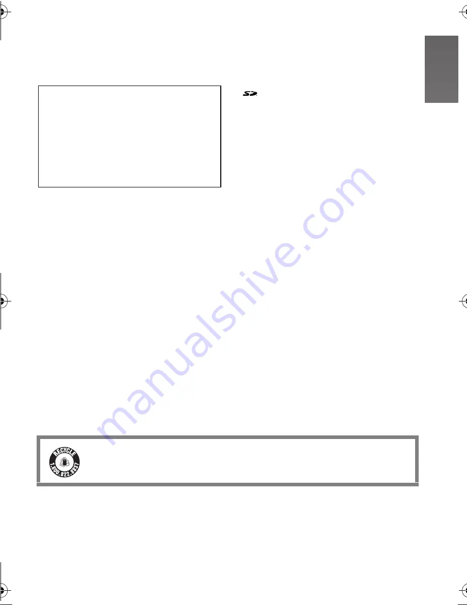 Panasonic D-snap SV-AV100 Operating Instructions Manual Download Page 5