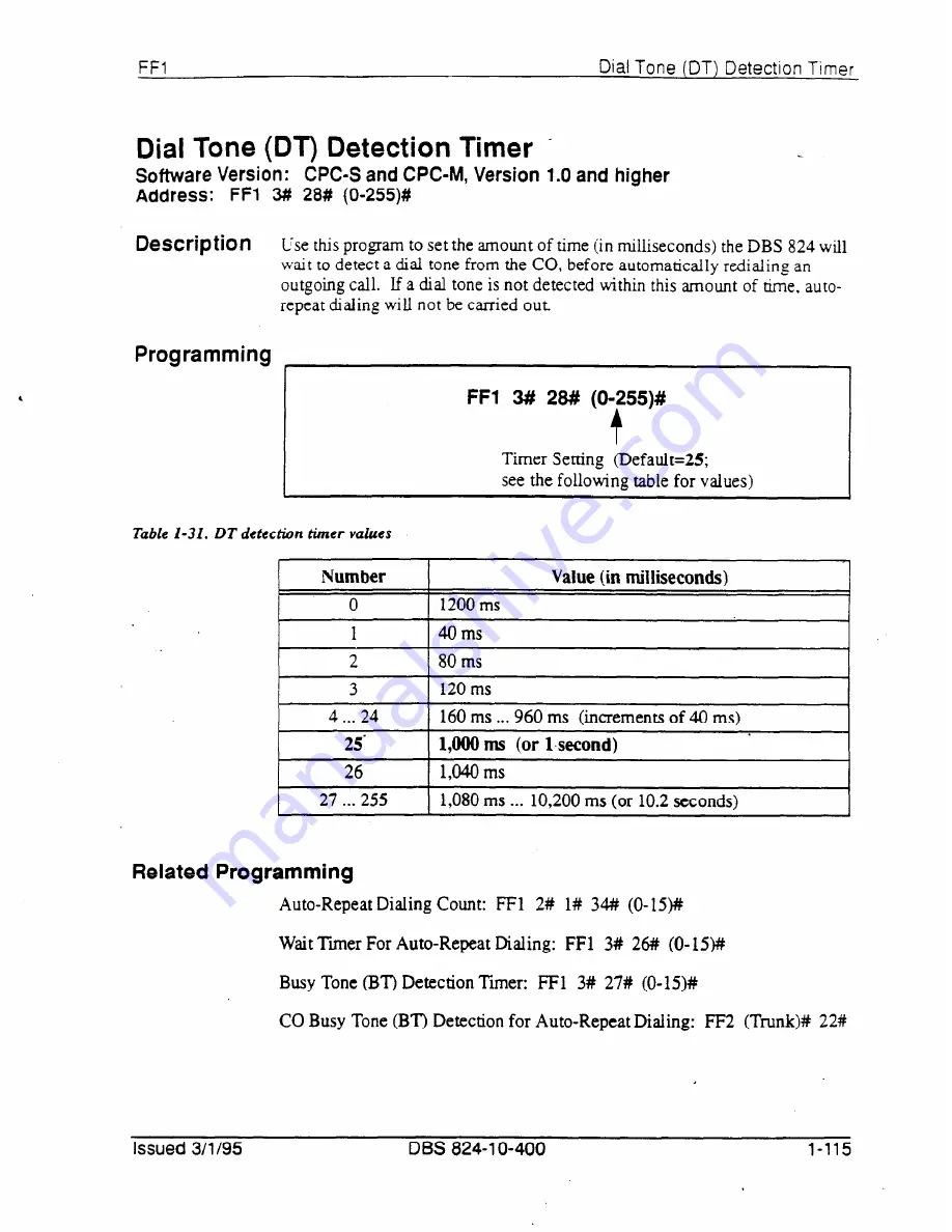 Panasonic DBS 824 Installation Manual Download Page 226