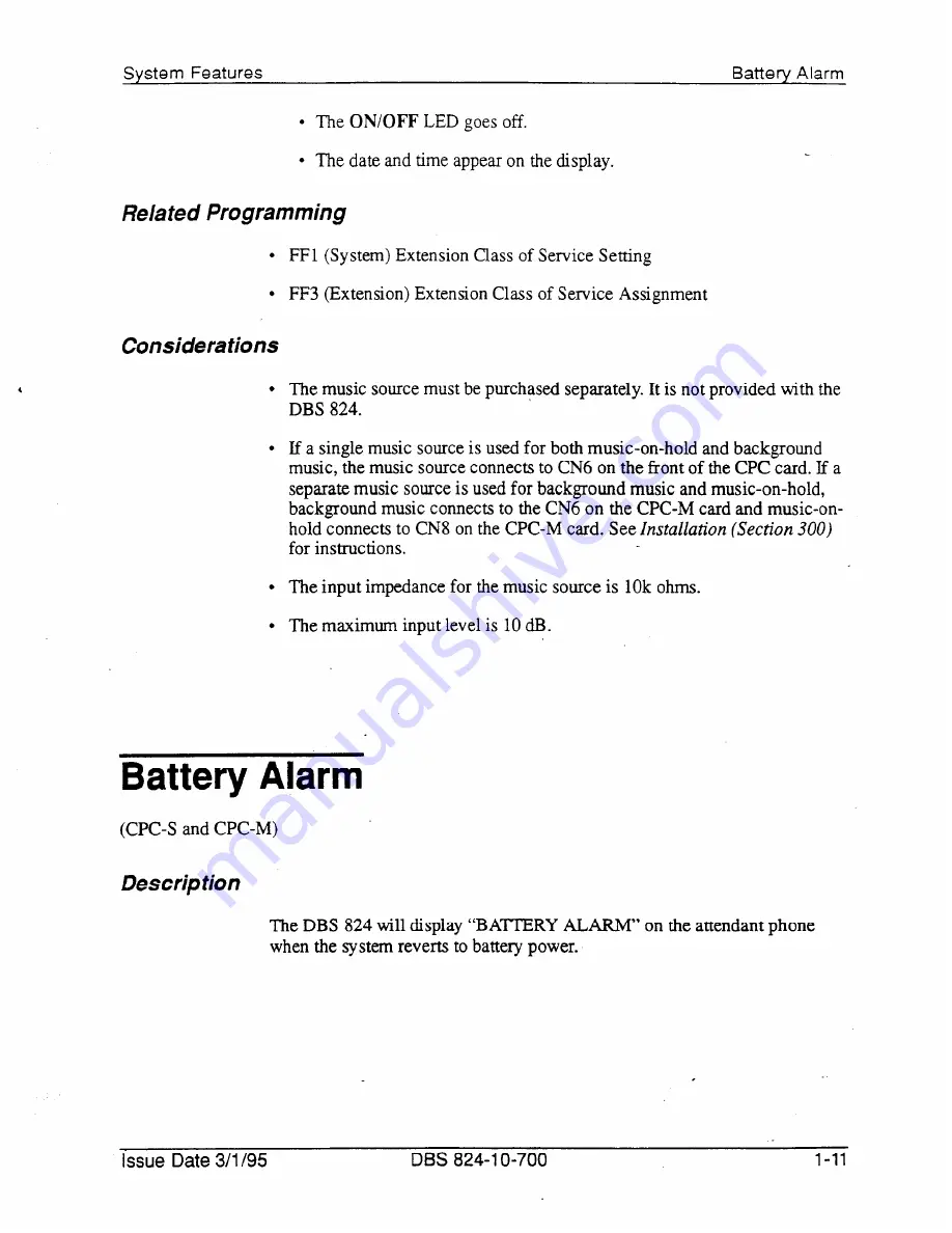 Panasonic DBS 824 Installation Manual Download Page 484