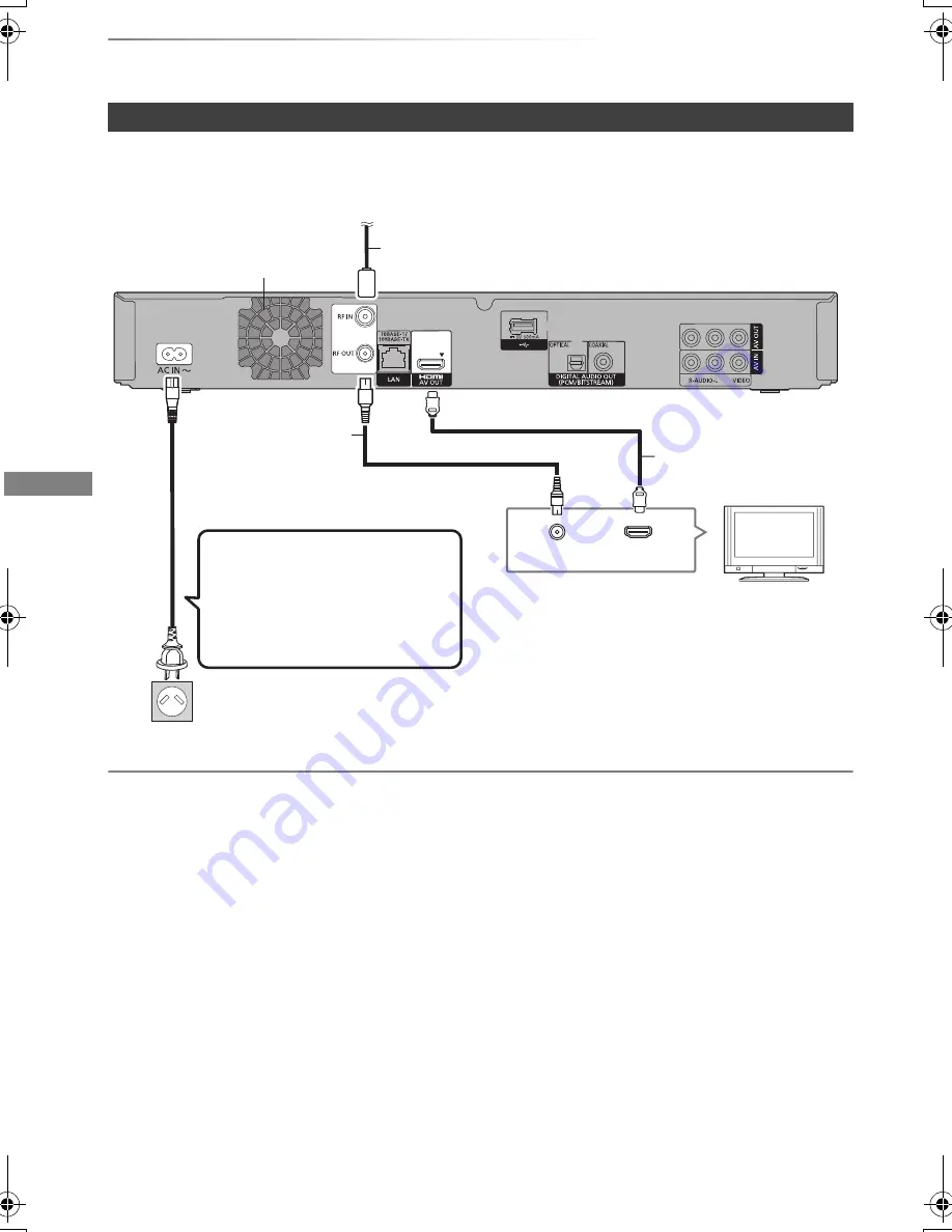 Panasonic Diga DMR-BWT720 Operating Instructions Manual Download Page 14