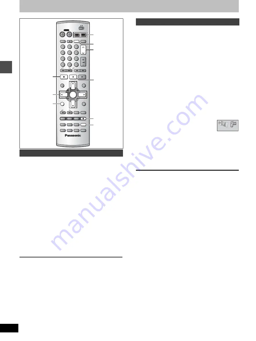 Panasonic Diga DMR-E100 Operating Instructions Manual Download Page 16