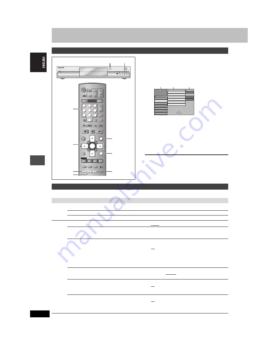 Panasonic DIGA DMR-E85H Operating Instructions Manual Download Page 36