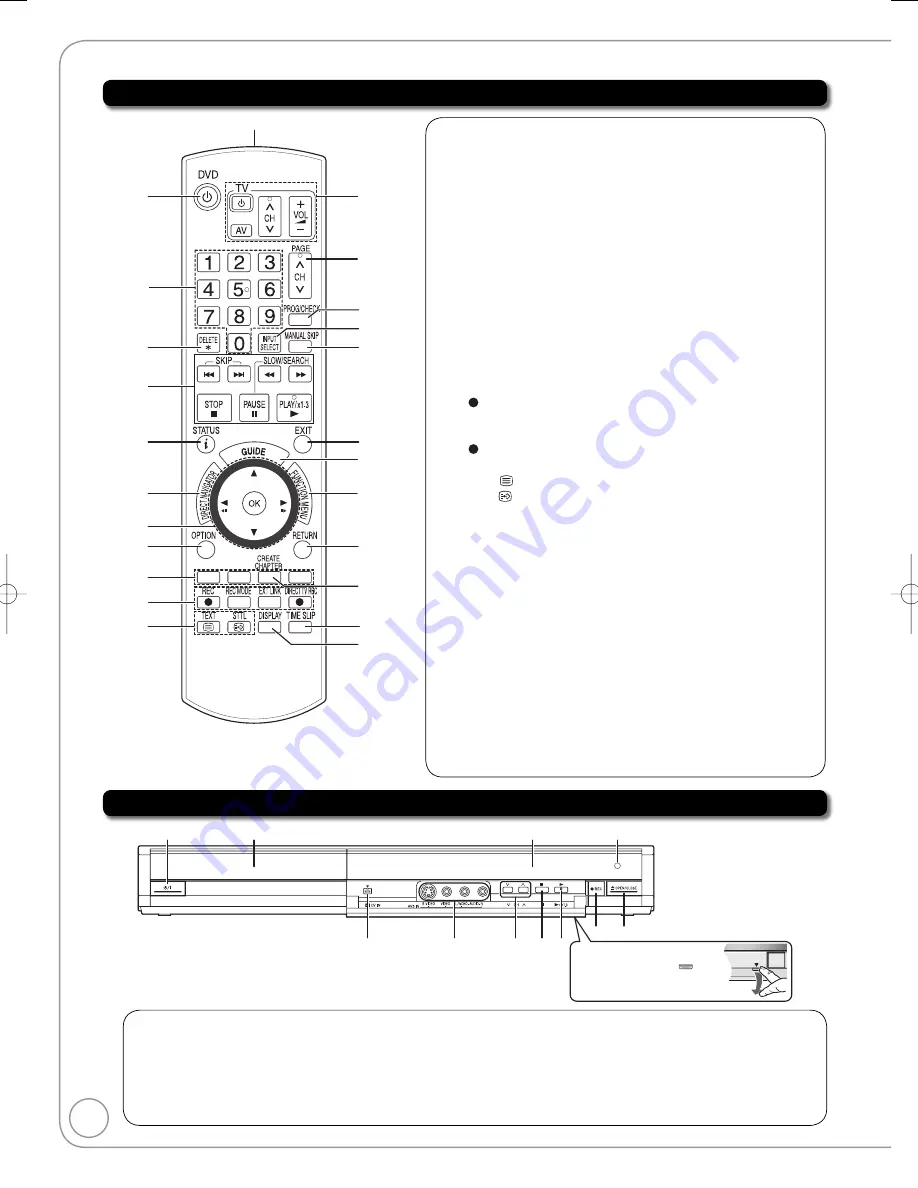 Panasonic Diga DMR-EZ28EB Operating Instructions Manual Download Page 6