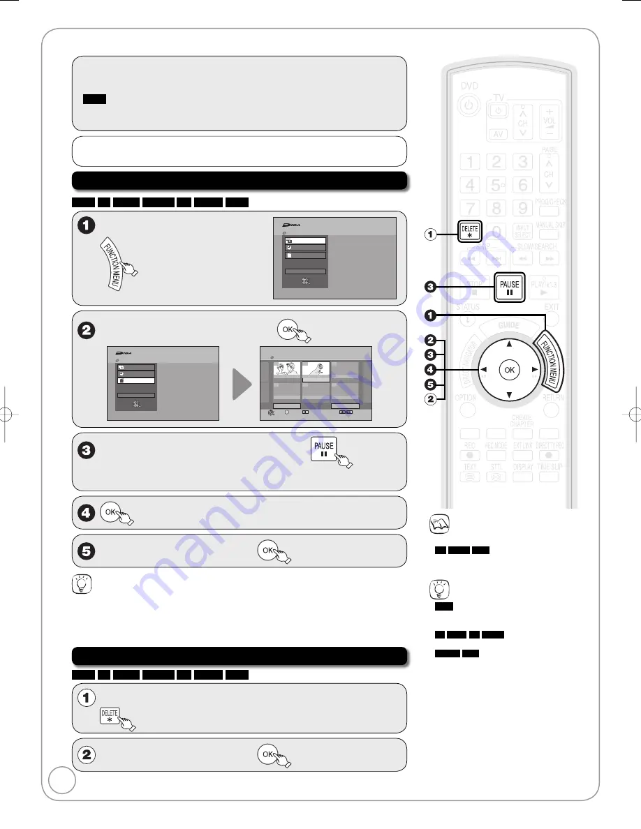 Panasonic Diga DMR-EZ28EB Operating Instructions Manual Download Page 20