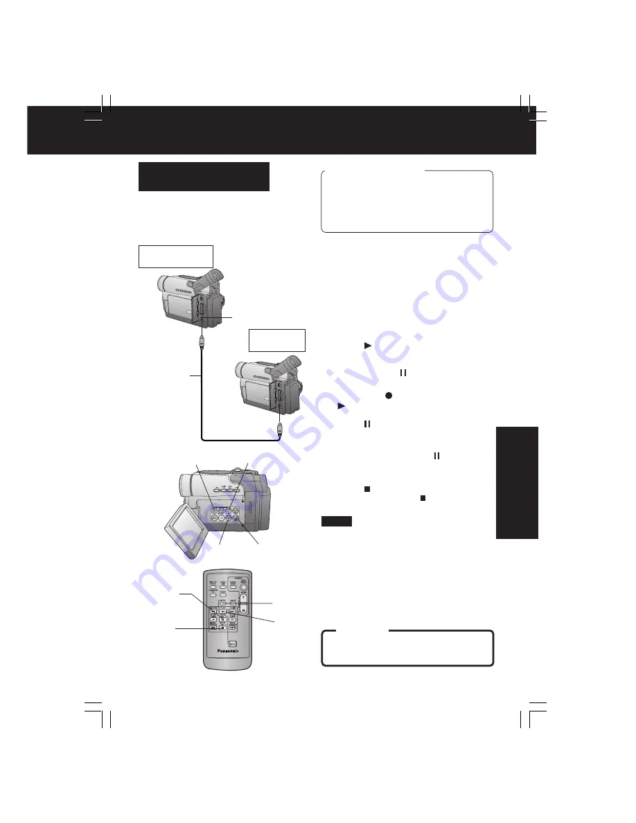 Panasonic Digital Palmcorder MultiCam PV-DV203-K Operating Instructions Manual Download Page 49