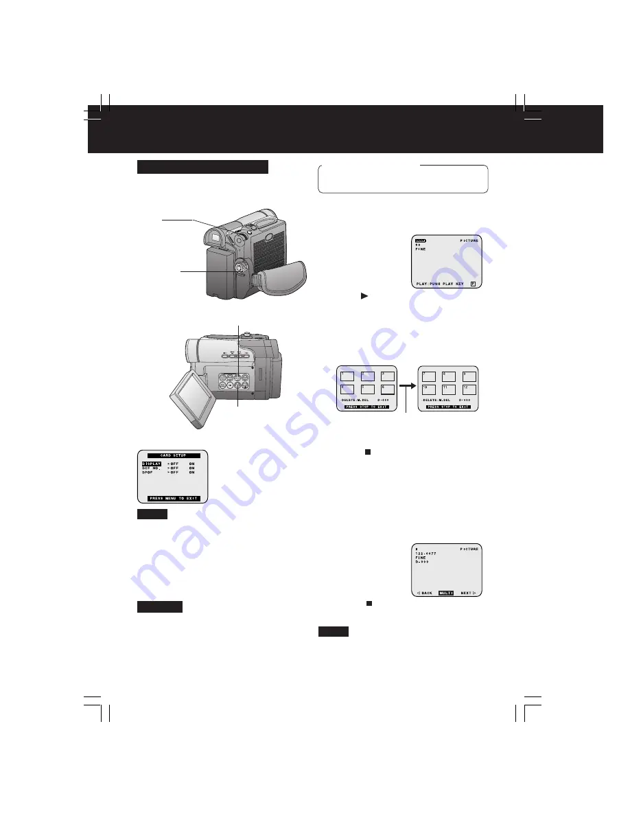 Panasonic Digital Palmcorder MultiCam PV-DV203-K Operating Instructions Manual Download Page 52