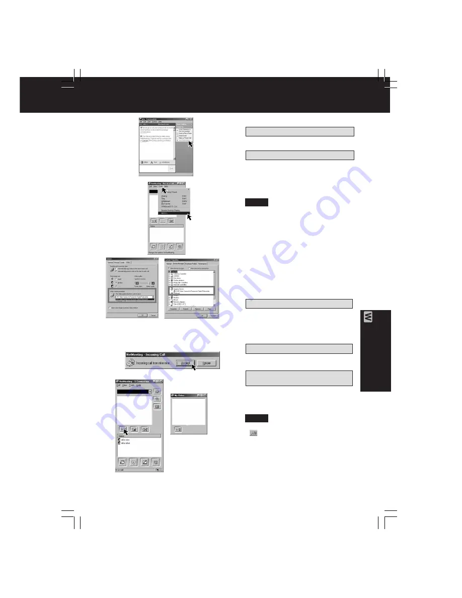 Panasonic Digital Palmcorder MultiCam PV-DV203-K Operating Instructions Manual Download Page 89