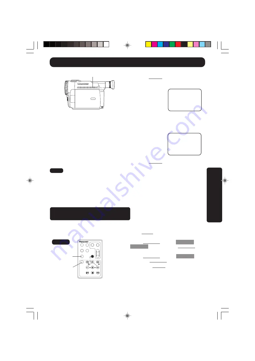 Panasonic Digital Palmcorder PalmSight PV-DV100-K Operating Instructions Manual Download Page 49