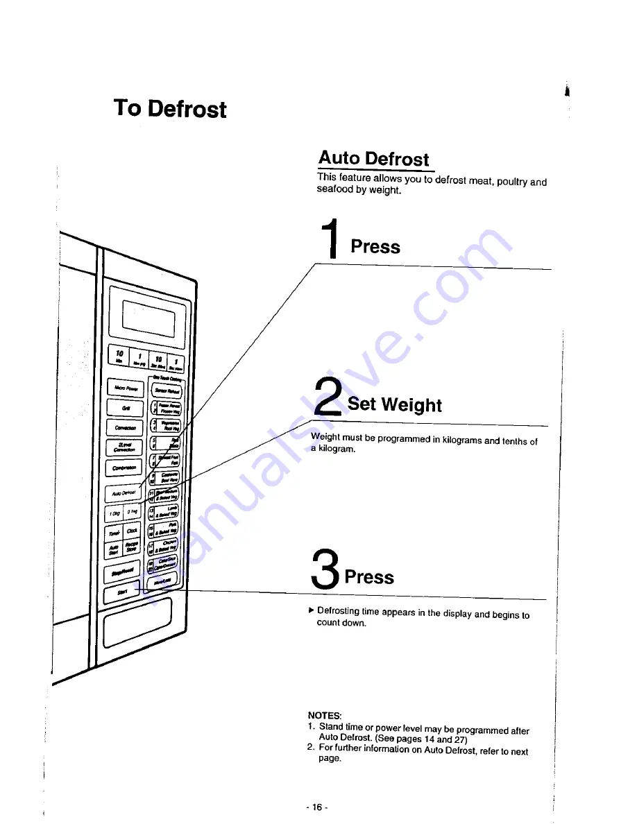 Panasonic Dimension 4 NN-9853 Operation Manual Download Page 18