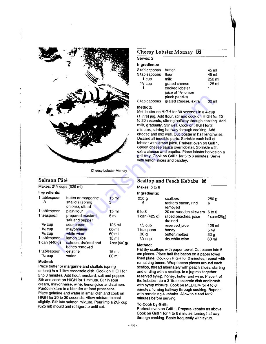 Panasonic Dimension 4 NN-9853 Operation Manual Download Page 46