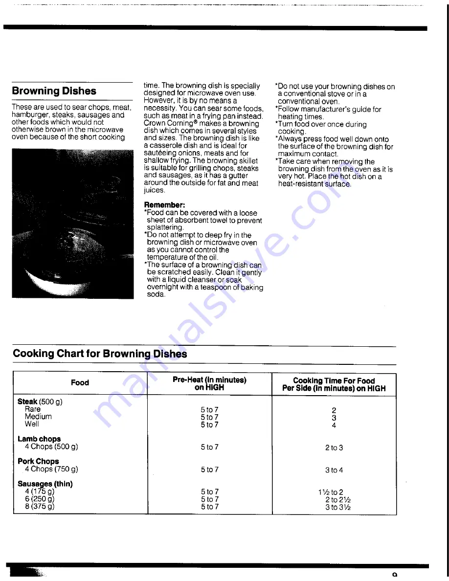 Panasonic DIMENTION 4 NN-8550 Cookbook Download Page 9