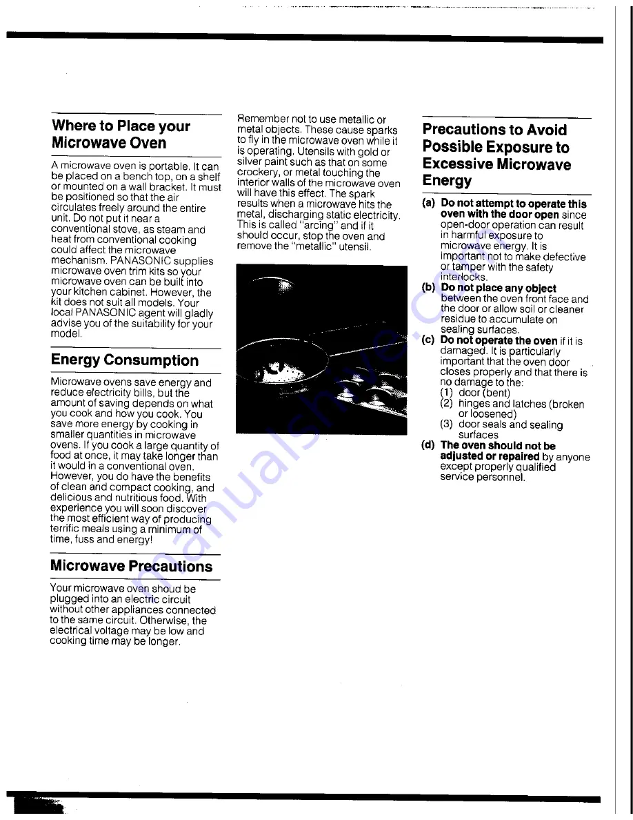 Panasonic DIMENTION 4 NN-8550 Cookbook Download Page 28