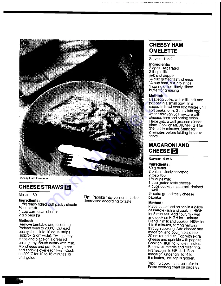 Panasonic DIMENTION 4 NN-8550 Cookbook Download Page 44