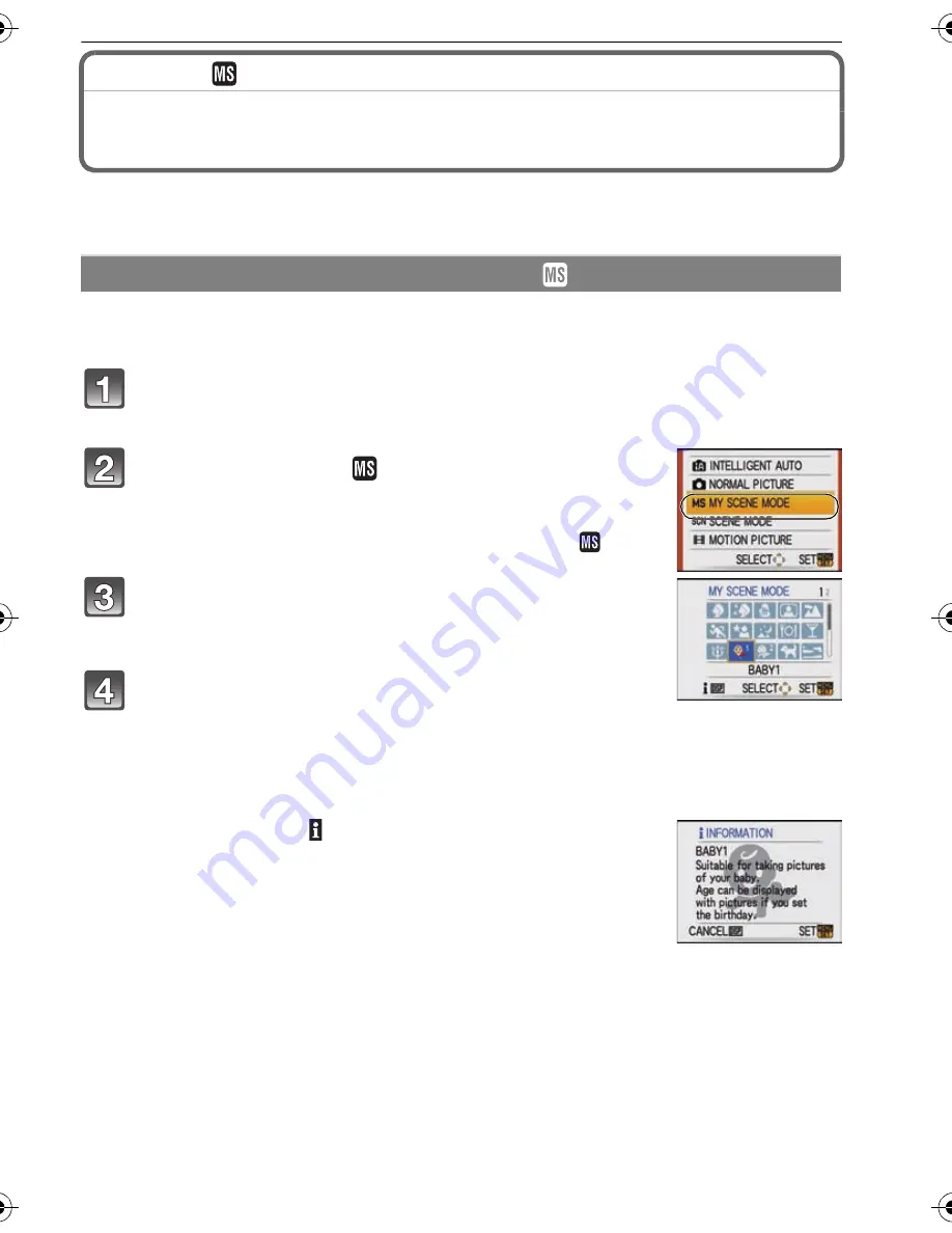 Panasonic DMC FS25S - Lumix Digital Camera Operating Instructions Manual Download Page 45