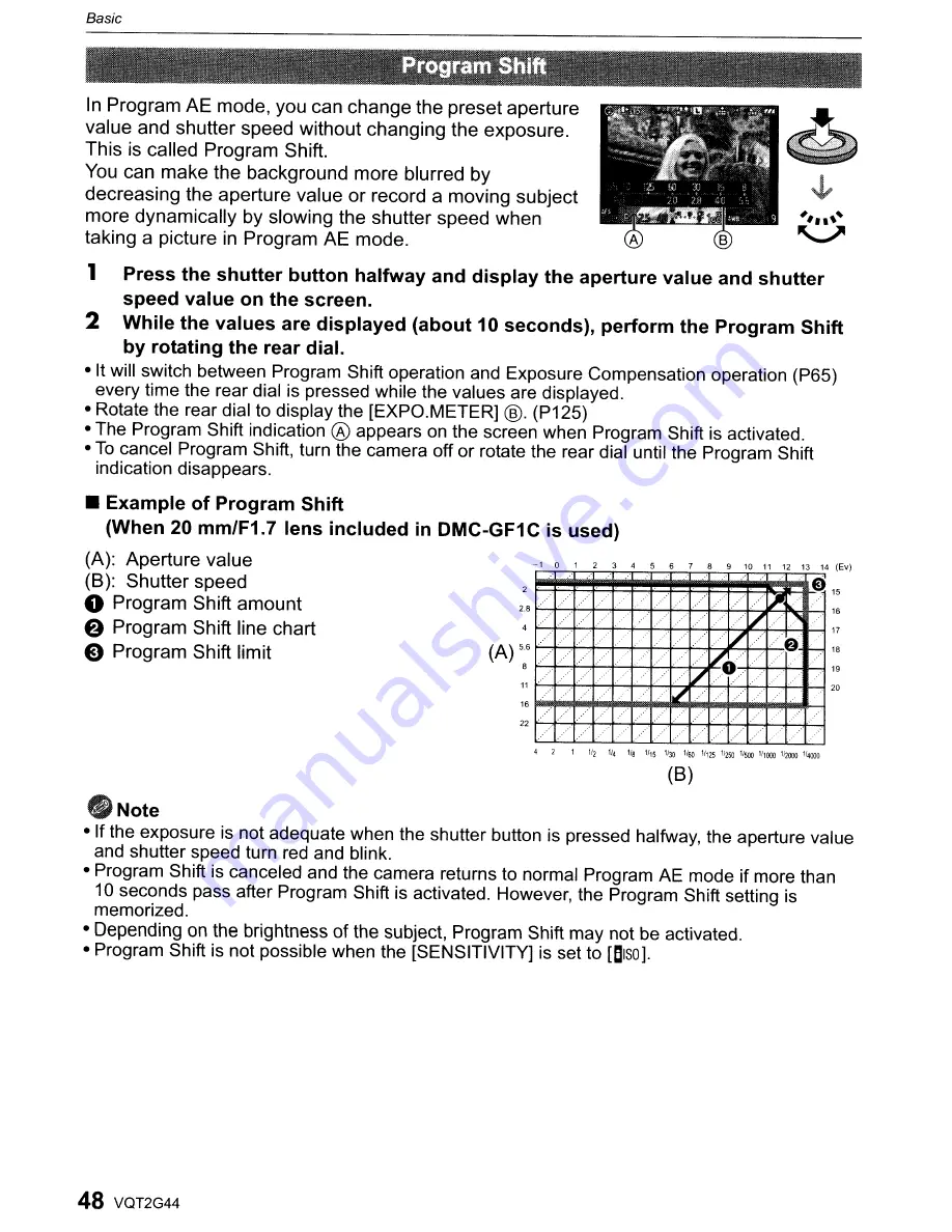 Panasonic DMC-GF1C-K - Lumix Digital Camera Operating Instructions Manual Download Page 48