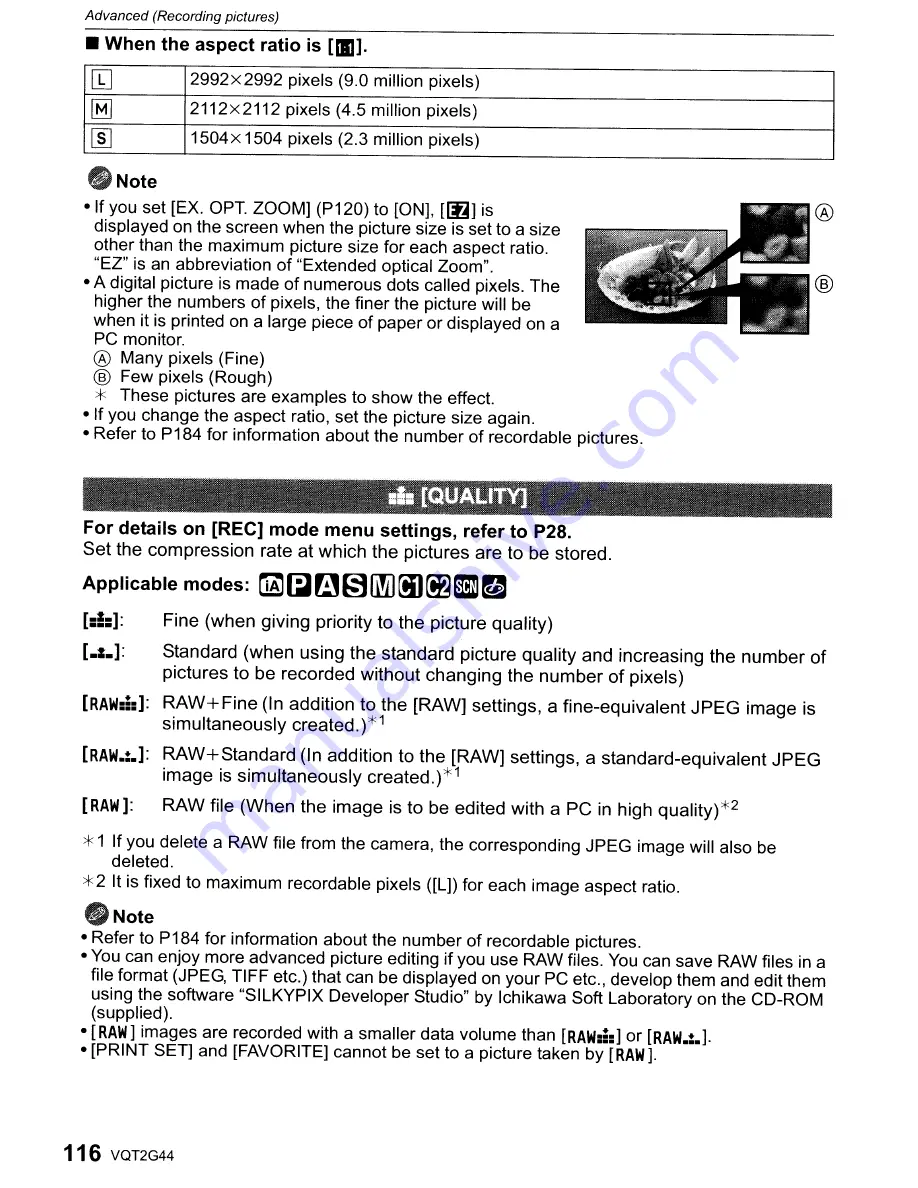 Panasonic DMC-GF1C-K - Lumix Digital Camera Operating Instructions Manual Download Page 116