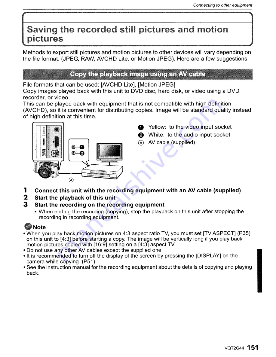 Panasonic DMC-GF1C-K - Lumix Digital Camera Operating Instructions Manual Download Page 151