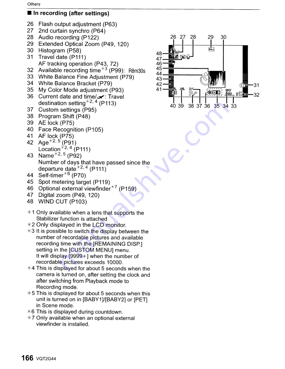 Panasonic DMC-GF1C-K - Lumix Digital Camera Operating Instructions Manual Download Page 166