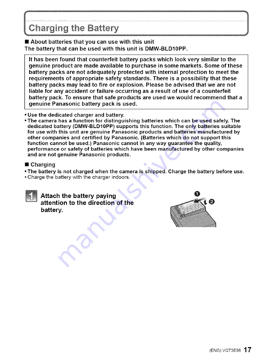 Panasonic DMC-GF2CK Operating Instructions Manual Download Page 17