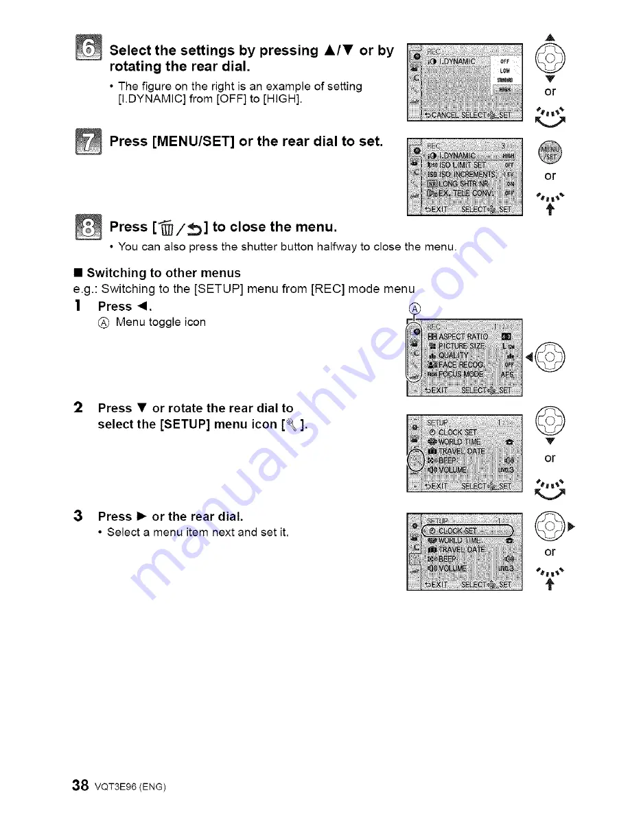 Panasonic DMC-GF2CK Operating Instructions Manual Download Page 38