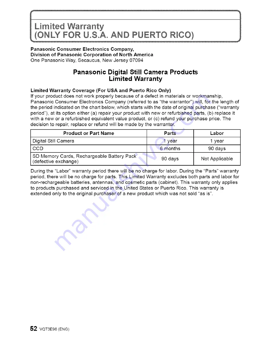 Panasonic DMC-GF2CK Operating Instructions Manual Download Page 52