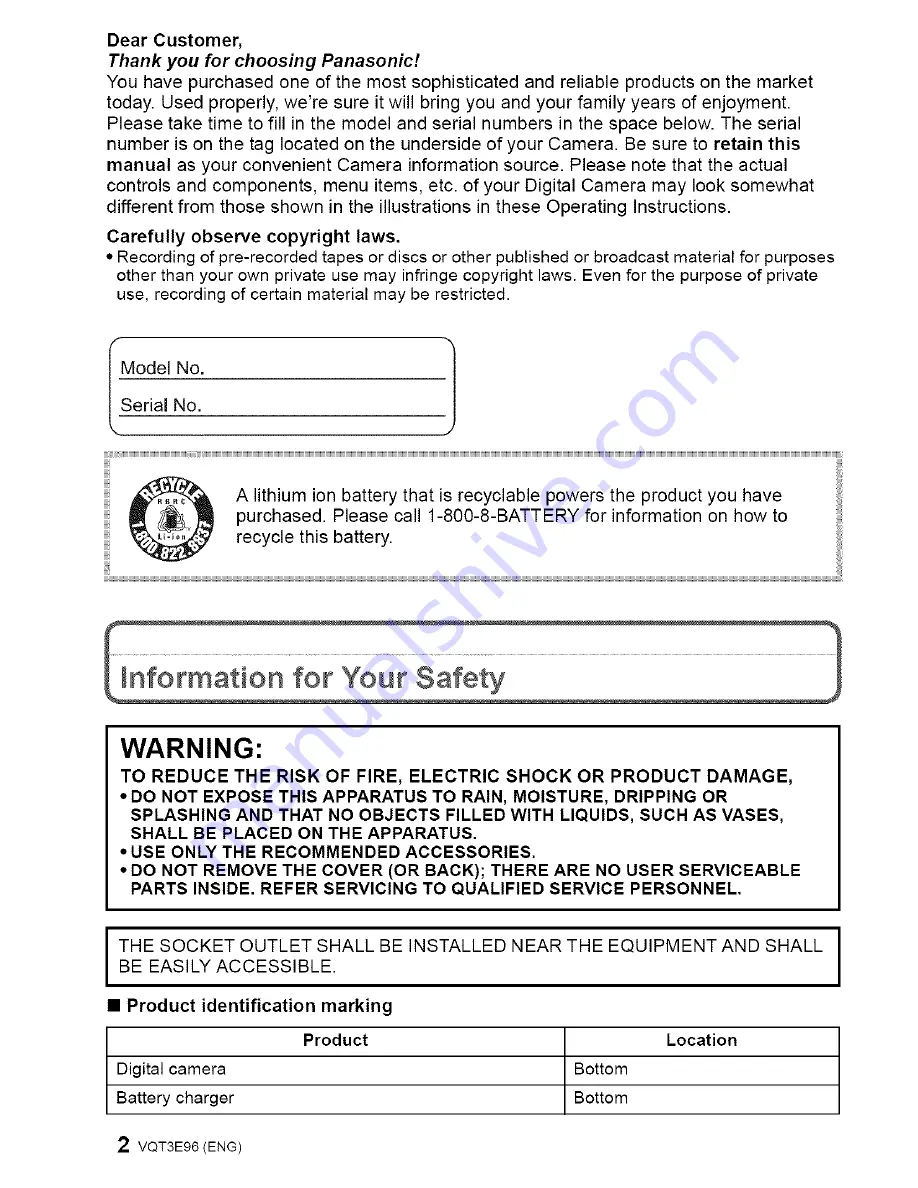 Panasonic DMC-GF2CK Operating Instructions Manual Download Page 58