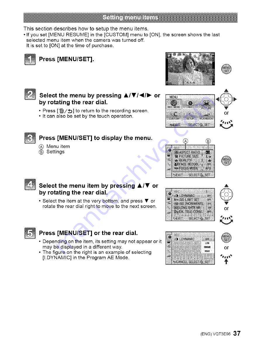 Panasonic DMC-GF2CK Operating Instructions Manual Download Page 93