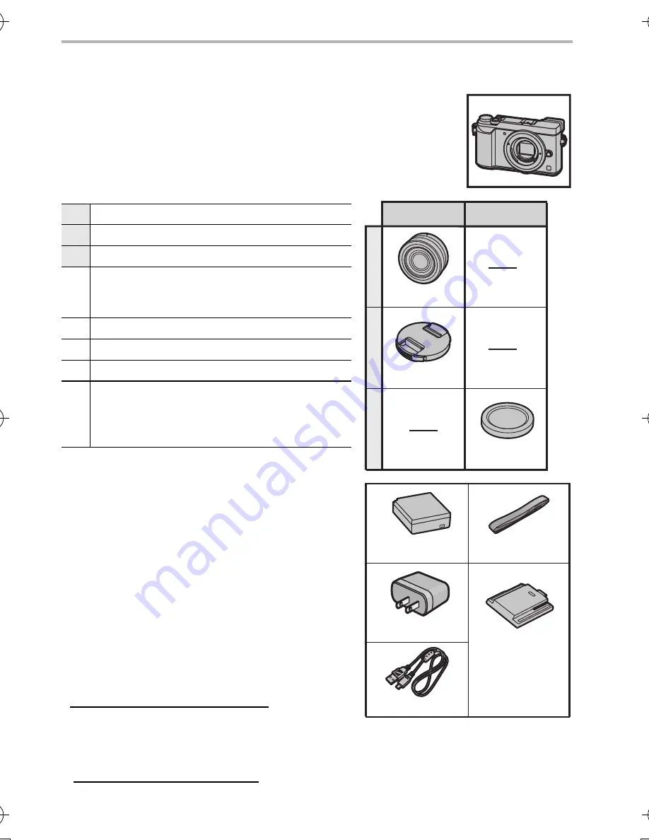 Panasonic DMC-GX85K/DMC-GX85 Basic Owner'S Manual Download Page 10