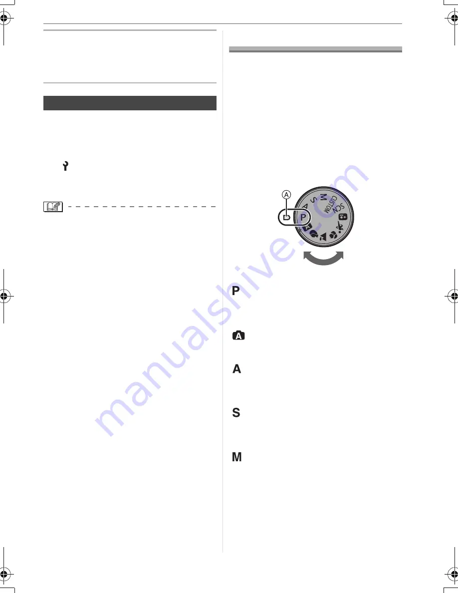 Panasonic DMC-L10K - Lumix Digital Camera SLR Operating Instructions Manual Download Page 25