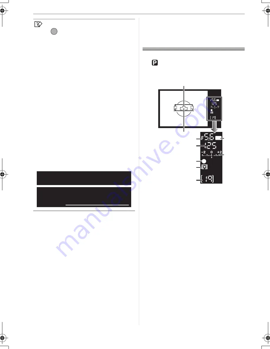 Panasonic DMC-L10K - Lumix Digital Camera SLR Operating Instructions Manual Download Page 32