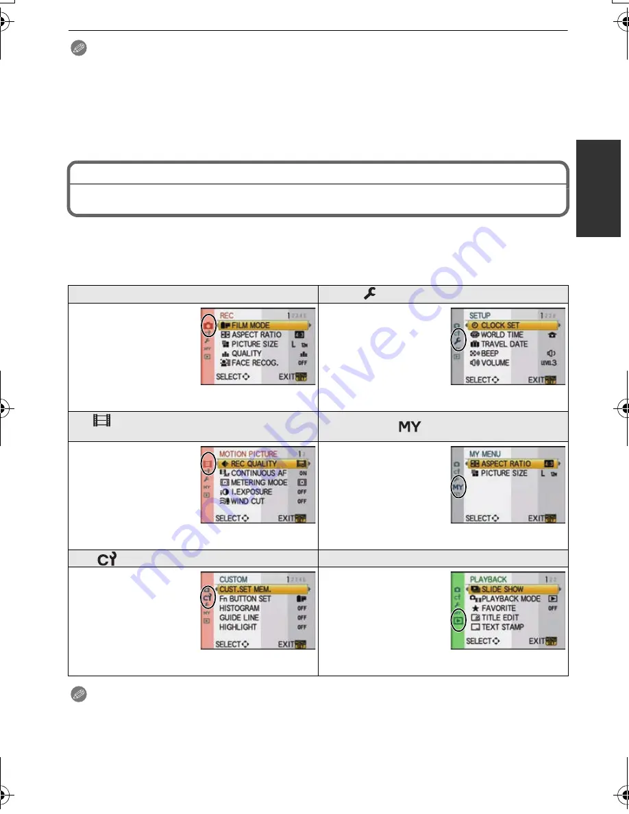 Panasonic DMCG10K - DIGITAL CAMERA/LENS KIT Operating Instructions Manual Download Page 27