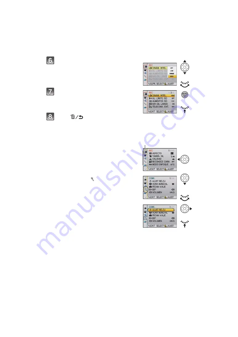 Panasonic DMCGF2 - DIGITAL CAMERA-ADV FEATURES (Spanish) Instrucciones De Funcionamiento Download Page 57