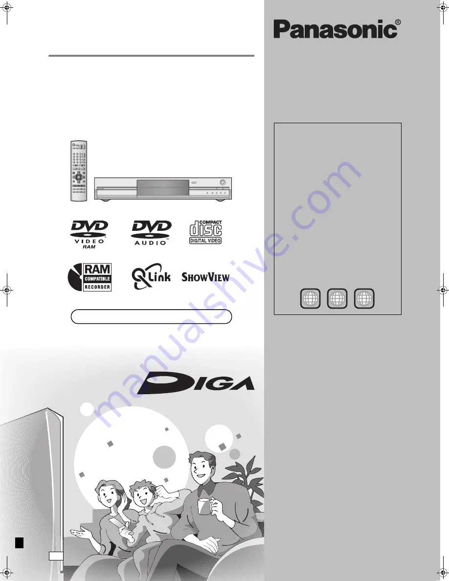 Panasonic DMR-E53 Diga (German) Bedienungsanleitung Download Page 1