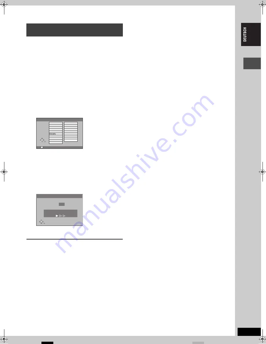 Panasonic DMR-E53 Diga (German) Bedienungsanleitung Download Page 11