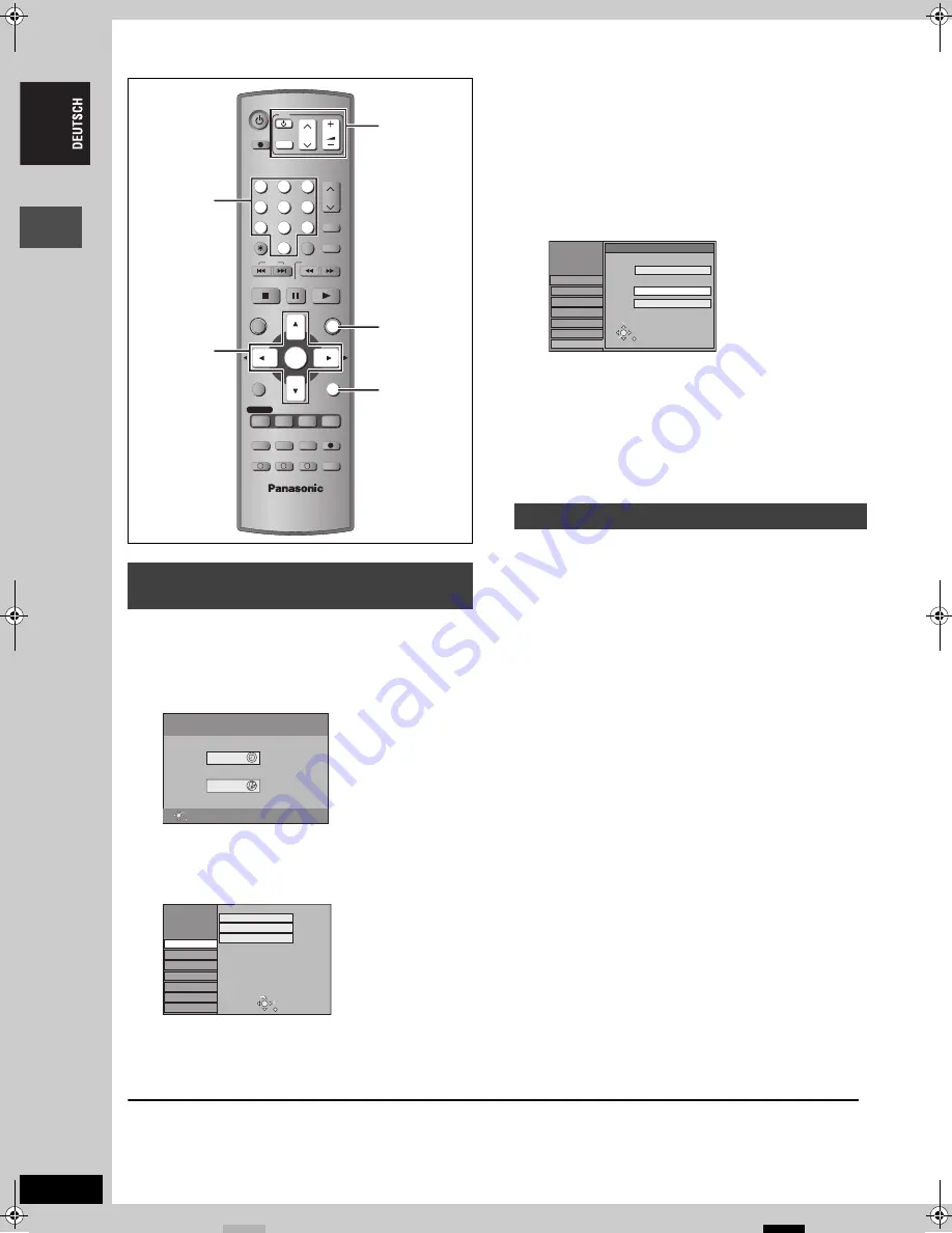 Panasonic DMR-E53 Diga (German) Bedienungsanleitung Download Page 12