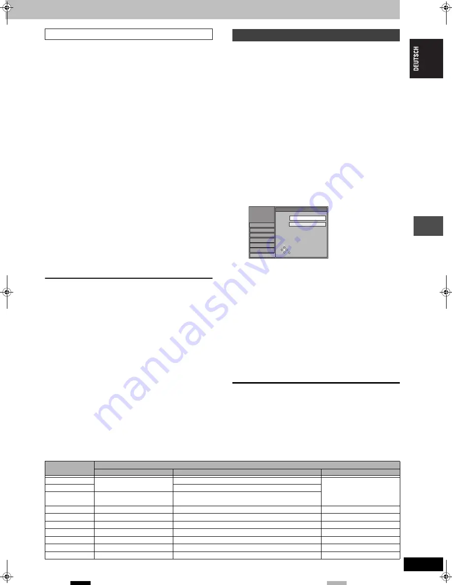 Panasonic DMR-E53 Diga (German) Bedienungsanleitung Download Page 41