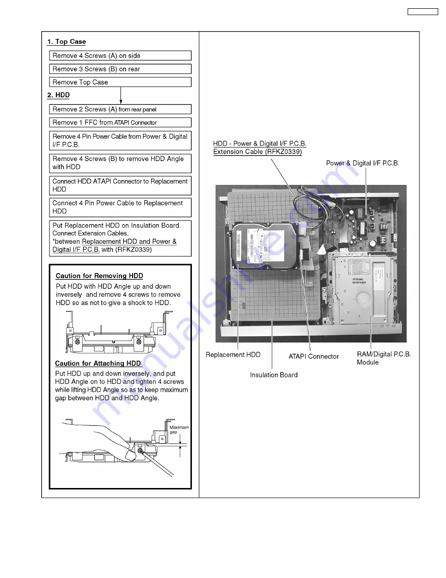 Panasonic DMR-EH75VP Service Manual Download Page 53