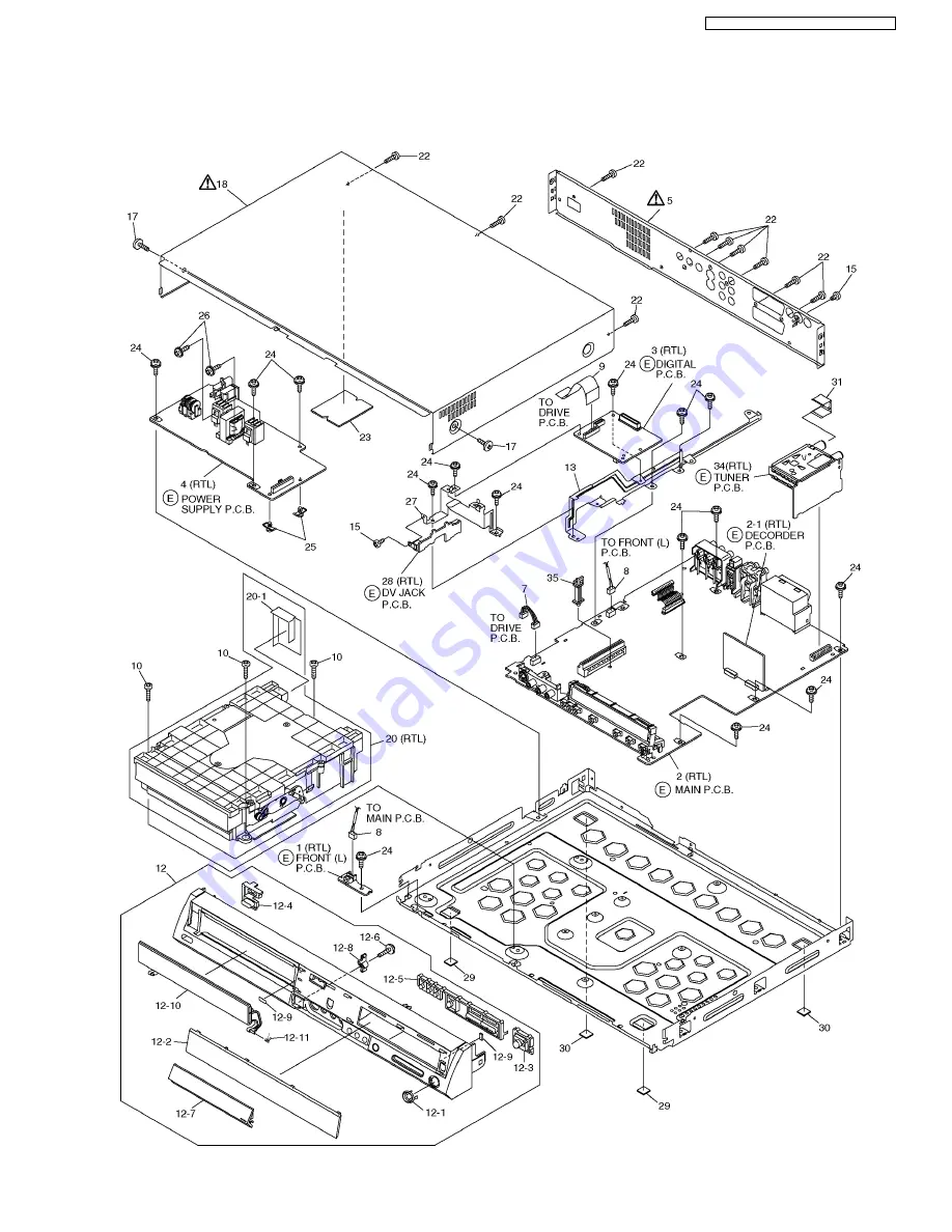 Panasonic DMR-ES20EE Service Manual Download Page 63